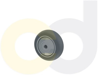 Casterdepot Top Plate Casters - Thermo-Rubber Wheel - Capacities Up To 325 Lbs. - HW003.55F