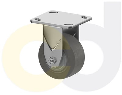 Casterdepot Top Plate Casters - Thermo-Rubber Wheel - Capacities Up To 600 Lbs. - HC091.E40