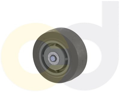 Casterdepot Top Plate Casters - Thermo-Rubber Wheel - Capacities Up To 600 Lbs. - HW003.DBC