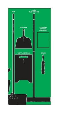 Clean & Mop Store-Boards™ & Combo Kits - PSB109GNBK