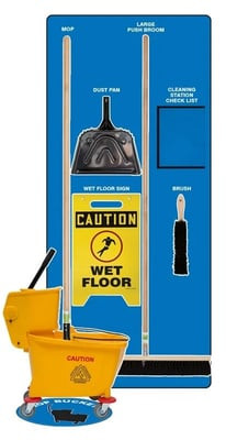 Clean & Mop Store-Boards™ & Combo Kits - PSB121BUBK