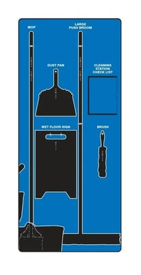 Clean & Mop Store-Boards™ & Combo Kits - PSB609BUBK