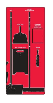 Clean & Mop Store-Boards™ & Combo Kits - PSB609RDBK