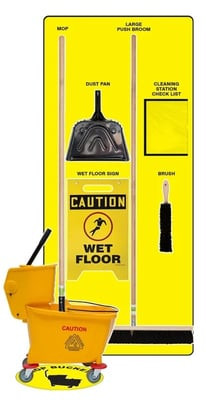 Clean & Mop Store-Boards™ & Combo Kits - PSB621YLBK