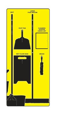 Clean & Mop Store-Boards™ & Combo Kits - PSB709YLBK