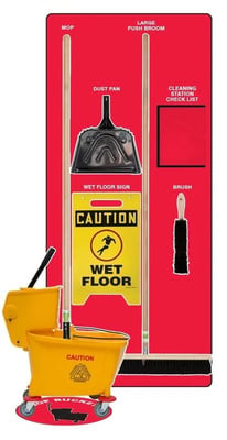 Clean & Mop Store-Boards™ & Combo Kits - PSB722RDBK