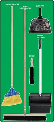 Clean & Sweep Store-Boards™ & Combo Kits - PSB116GNBK