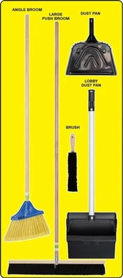 Clean & Sweep Store-Boards™ & Combo Kits - PSB116YLBK