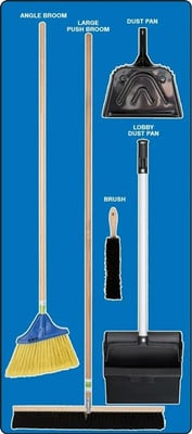 Clean & Sweep Store-Boards™ & Combo Kits - PSB616BUBK