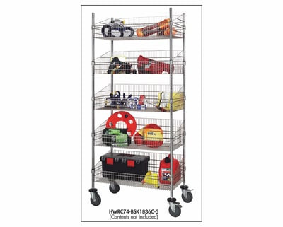 Complete Post Basket Mobile Units - HWRC74-BSK2424C-5