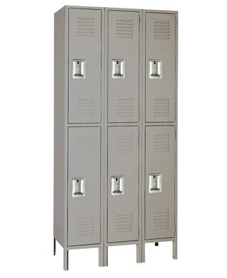 Double Tier Steel Lockers - H52223SU-GRAY
