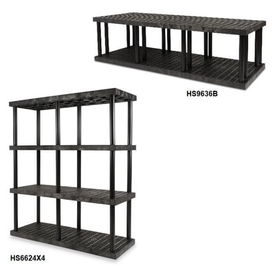 Dura-Shelf® Plastic Bulk Shelving - HS9624X4