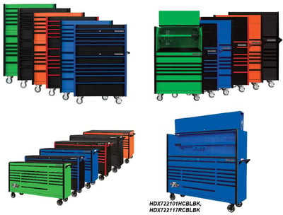 Dx Series 41" And 72" Tool Storage - HDX412506RC-BLBK