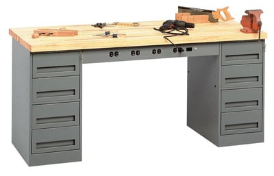 Electronic Workbenches With Modular Cabinets - HEMB-1-3072M