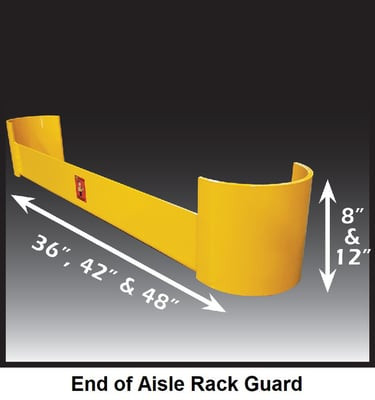 End Of Aisle Rack Guard - HRG-42LC-1/4"-8