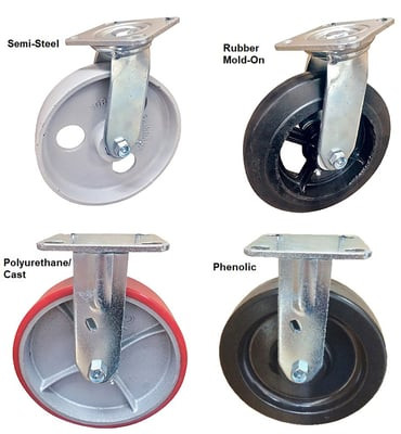 E-Series Medium To Heavy Duty Casters - HE29-4-RT