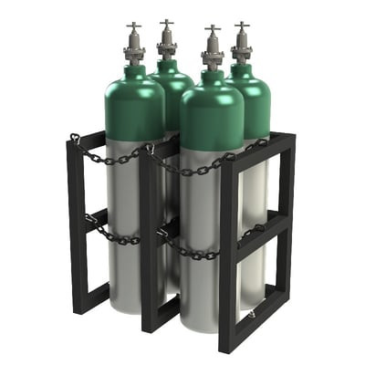 Gas Cylinder Racks - HGCRV-302430-08T
