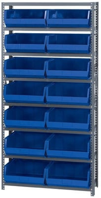 Giant Open Hopper Bin Storage System - HQSBU-250-B