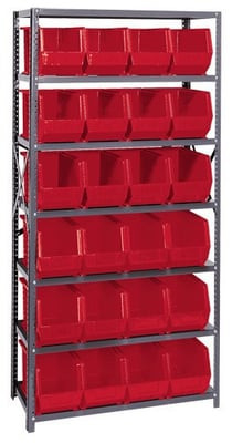 Giant Open Hopper Bin Storage System - HQSBU-265-R