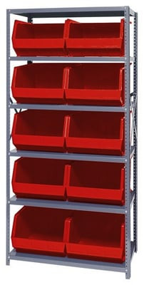 Giant Open Hopper Bin Storage System - HQSBU-270-R