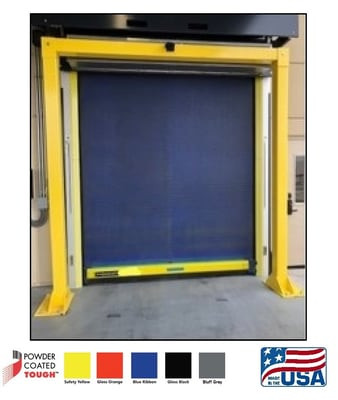 Goal Post Door Guards - HDGGP120X120-6SQT-GRAY