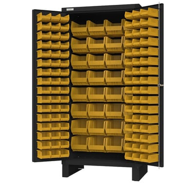 Heavy Duty Cabinets With Hook-On-Bins® - H3501L-BDLP-128-08T