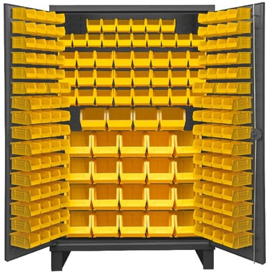 Heavy Duty Storage Cabinets With Hook-On Bins - HHDC48-192-95