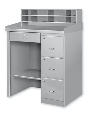 Heavy Duty/Extra Heavy Duty Filing Cabinet Desks - HFCD-2839-CL