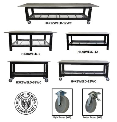 Heavy Welding Tables - H3X6WELD-14