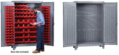 High Capacity Storage Bin Cabinet - HSSL-LP-2448-LPD