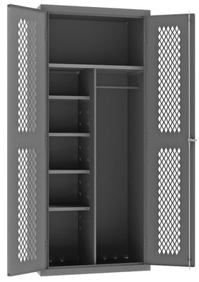Janitorial Cabinets With Wardrobe/Broom Storage - HEMDC-362484-HDL-95