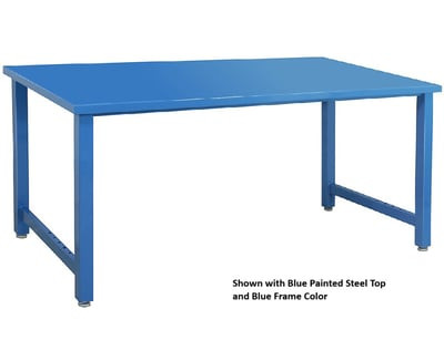 Kennedy Series Workbench W/Painted Steel Top - HKM3672-12-GR/GR TOP