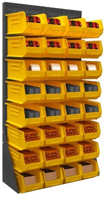 Louvered Panel Racks - HLPRSS-34.5X68-95
