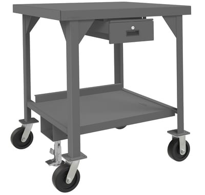 Mobile Heavy Duty Workbenches - HHDWBMFL-3036-6PH-177-95