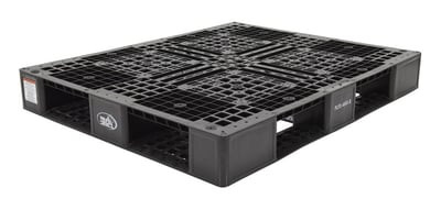 Plastic Pallets & Skids - HPLP2-4840-BLACK