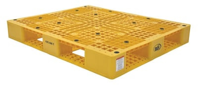 Plastic Pallets & Skids - HPLP2-4840-YELLOW