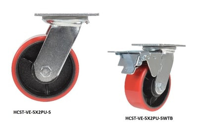 Polyurethane Casters - HCST-VE-5X2PU-R