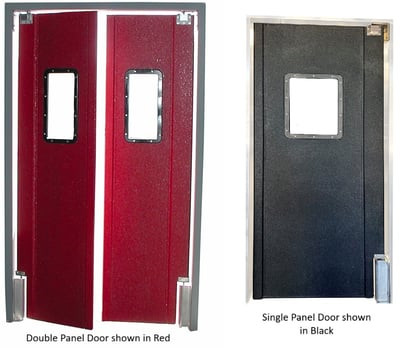 Pro Tuff Single & Double Panel Doors - HPRO3684S-BLACK