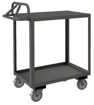 Rolling Stock Cart With Ergonomic Handle - HRSCE-1836-2-TLD-95