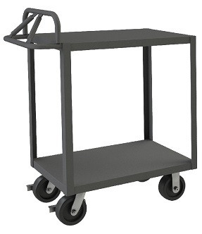 Rolling Stock Cart With Ergonomic Handle - HRSCE-2436-2-3.6K-ALD-95