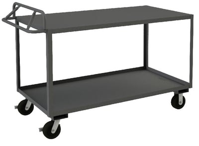 Rolling Stock Cart With Ergonomic Handle - HRSCE-2436-2-3.6K-TLD-95