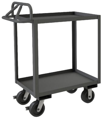 Rolling Stock Cart With Ergonomic Handle - HRSCE-2448-2-3.6K-95