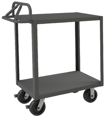 Rolling Stock Cart With Ergonomic Handle - HRSCE-2448-2-3.6K-ALD-95
