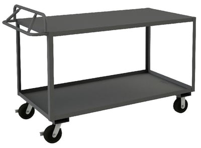 Rolling Stock Cart With Ergonomic Handle - HRSCE-3048-2-3.6K-TLD-95