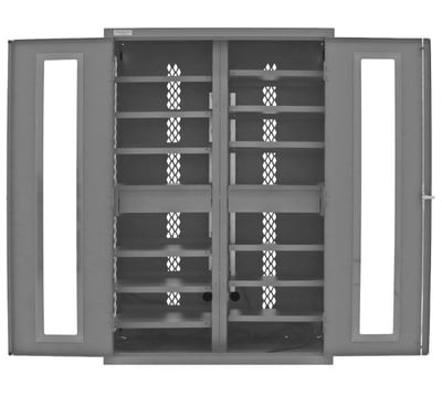 Secure Tool Charging Cabinet: Mobile Or Stationary - H2502CS-12S-95