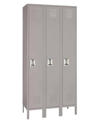 Single Tier Steel Lockers - H51123SU-GRAY