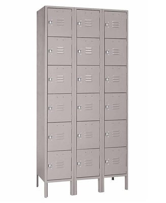 Six Tier Steel Lockers - H53323SU-GRAY