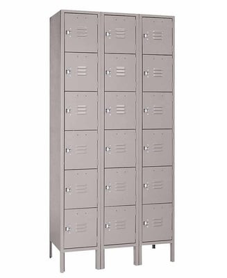Six Tier Steel Lockers - H53623-GRAY