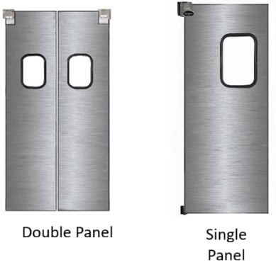 Stainless Steel Single & Double Panel Doors - HTLS6084D