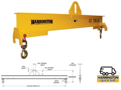 Standard Duty Lifting Beam - HHSDLB-5-6